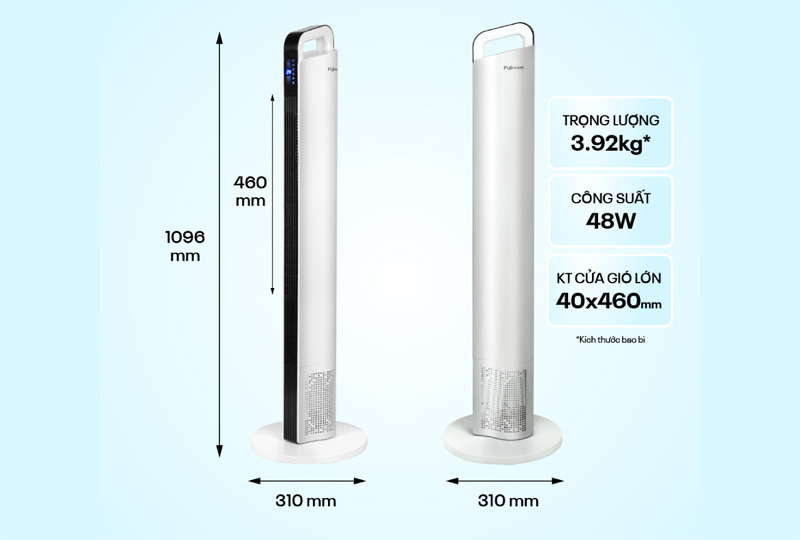 Quạt tháp điện tử FujiHome TF-12HE - Hàng chính hãng