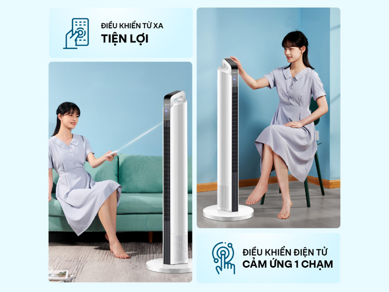 Quạt tháp điện tử FujiHome TF-12HE - Hàng chính hãng