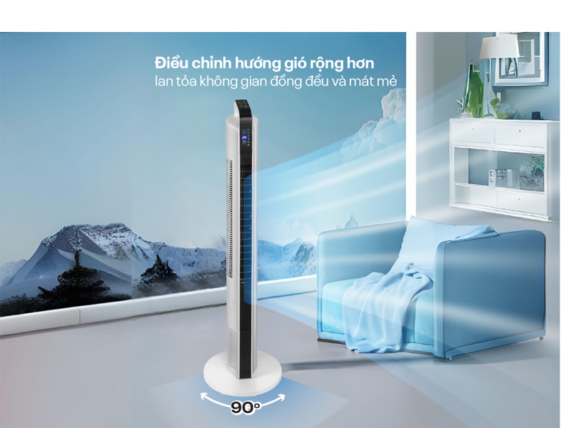 Quạt tháp điện tử FujiHome TF-12HE - Hàng chính hãng