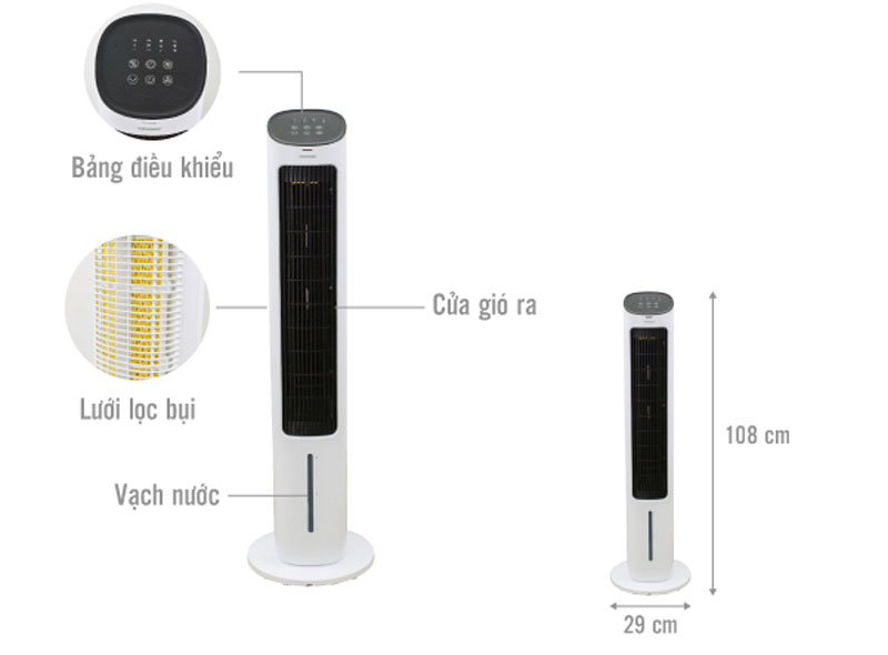 Quạt tháp hơi nước Tiross TS9177 - Hàng chính hãng