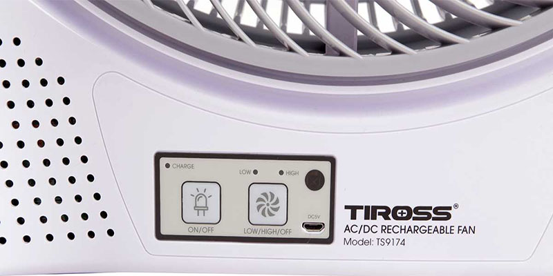 Quạt tích điện Tiross TS9174 - Hàng chính hãng