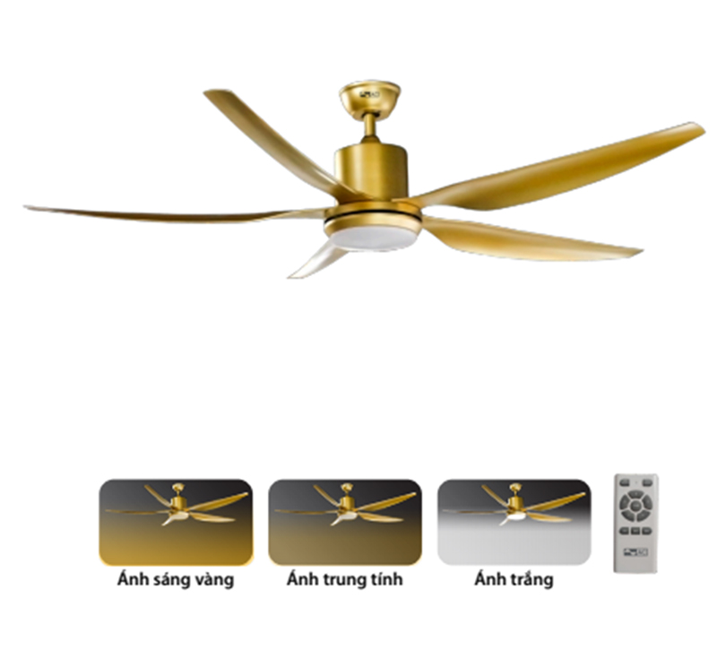Quạt trần 5 cánh AC ACF03D665 - Hàng chính hãng