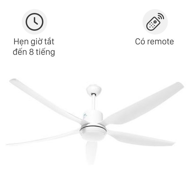 Quạt trần 5 cánh AC ACF03D665 - Hàng chính hãng
