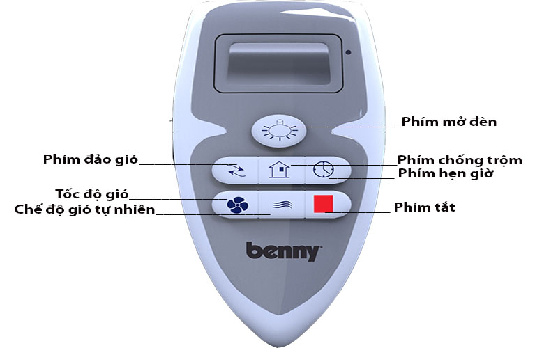 Quạt trần 5 cánh Benny BFC52LUX - Hàng chính hãng
