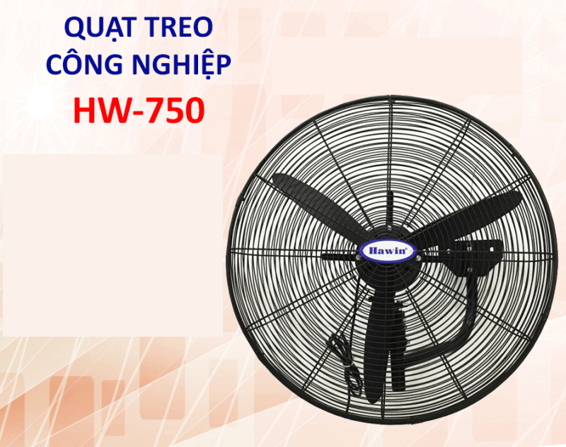 Quạt treo công nghiệp Hawin HW-750 - Hàng chính hãng