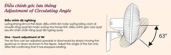 Quạt treo tường KDK M40M - Hàng chính hãng
