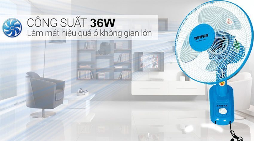 Quạt treo tường YanFan T301 - Hàng chính hãng