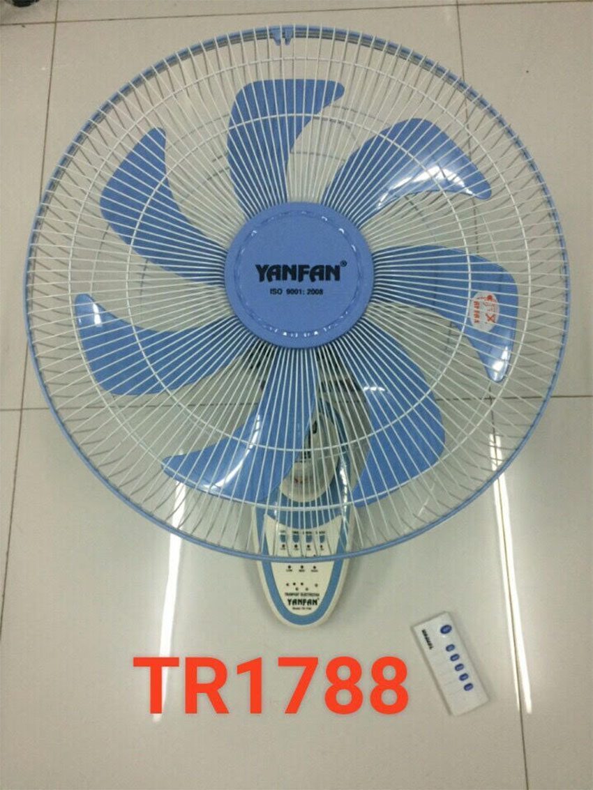 Quạt treo tường YanFan TR1788 có Remote - Hàng chính hãng