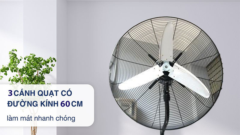 Quạt treo tường công nghiệp Ching Hai W24-3T - Hàng chính hãng