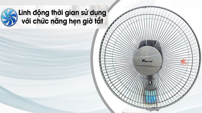 Quạt treo tường điều khiển từ xa Ching Hai W615A - Hàng chính hãng
