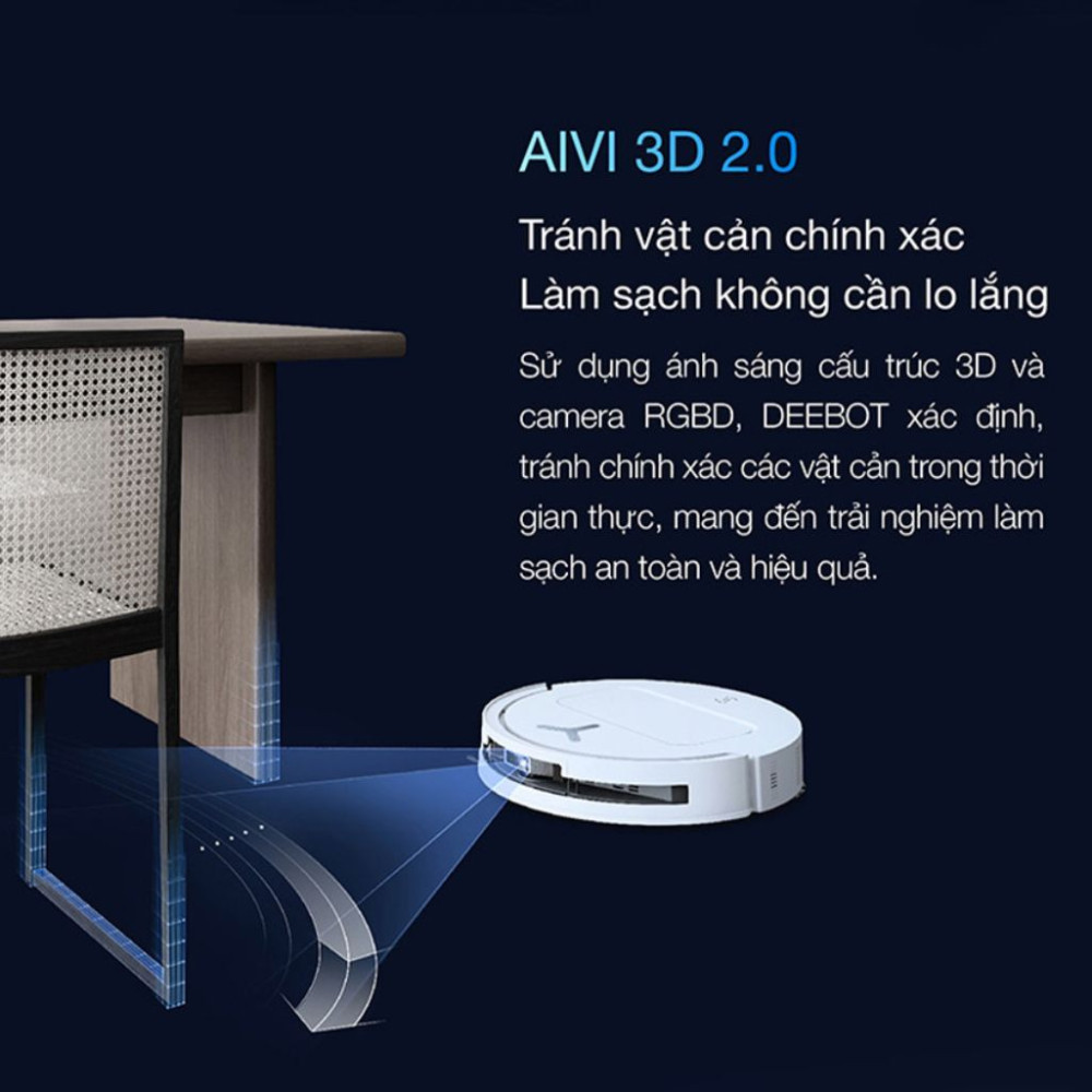 Robot hút bụi lau nhà Ecovacs Deebot T50 PRO OMNI - Hàng chính hãng