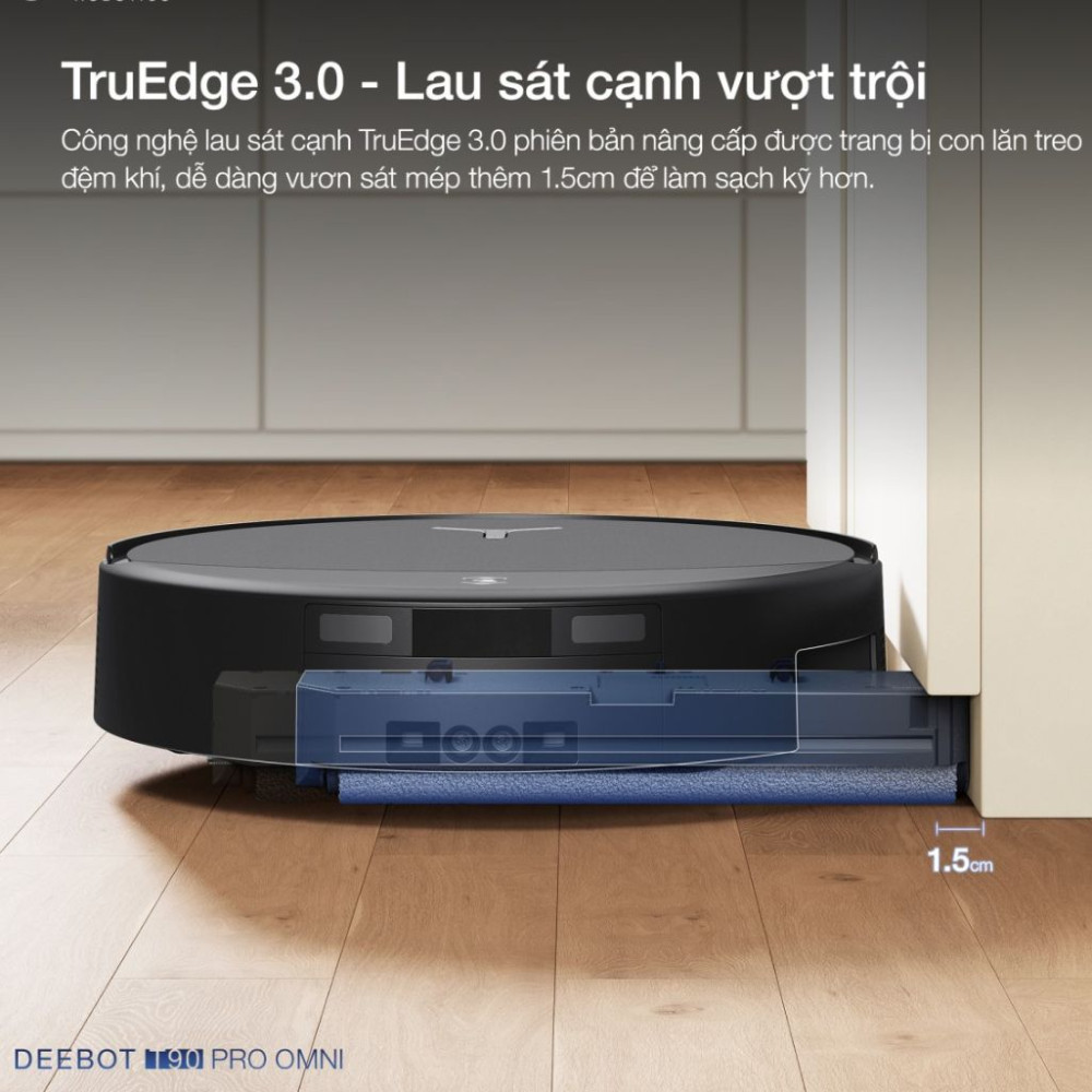 Robot hút bụi lau nhà Ecovacs Deebot T90 Pro Omni - Hàng chính hãng