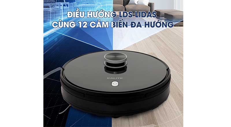 Robot hút bụi lau nhà thông minh Kalite KVC2171 - Hàng chính hãng