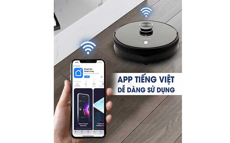 Robot hút bụi lau nhà thông minh Kalite KVC2171 - Hàng chính hãng