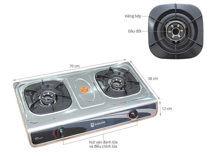 Bếp gas dương Sakura SA-ANFA - Hàng chính hãng