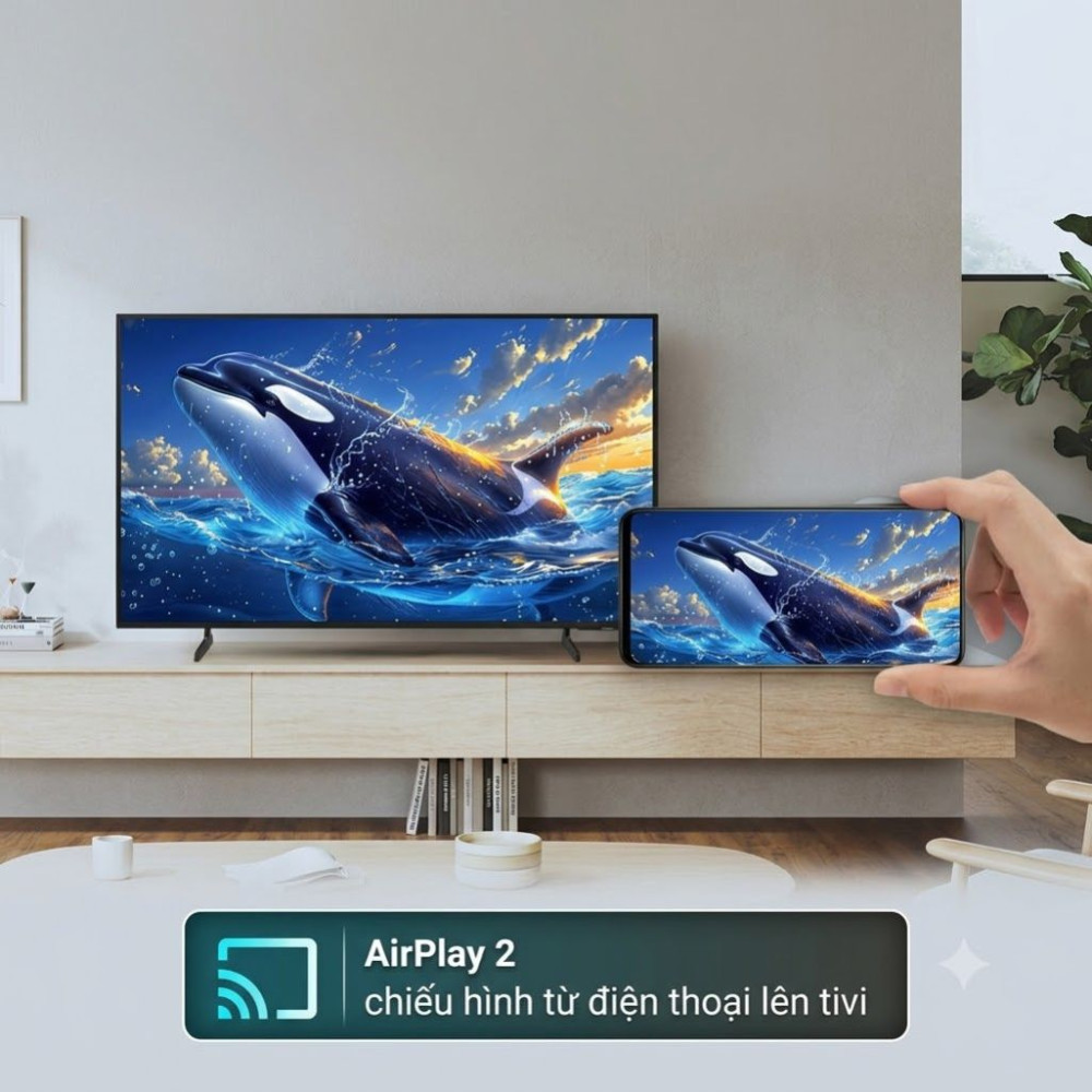 Smart Tivi QLED Samsung 4K 55 inch QA55Q6FA - Hàng chính hãng