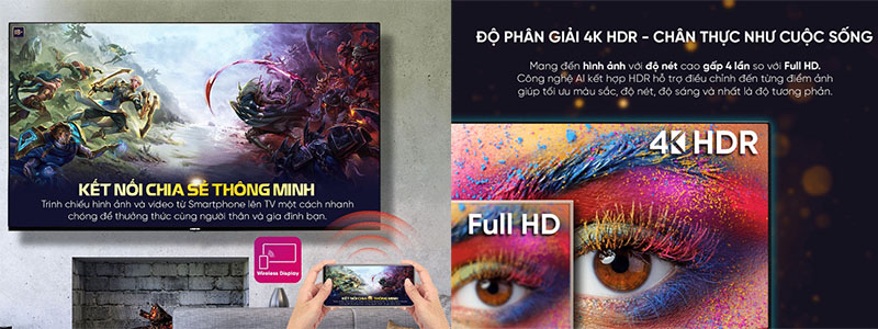 Smart Tivi Asanzo 4K 50 inch 50SL700 - Hàng chính hãng