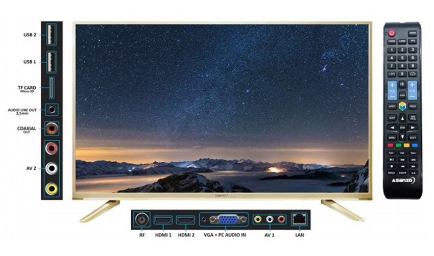 Smart Tivi Asanzo 40E800 - Hàng chính hãng