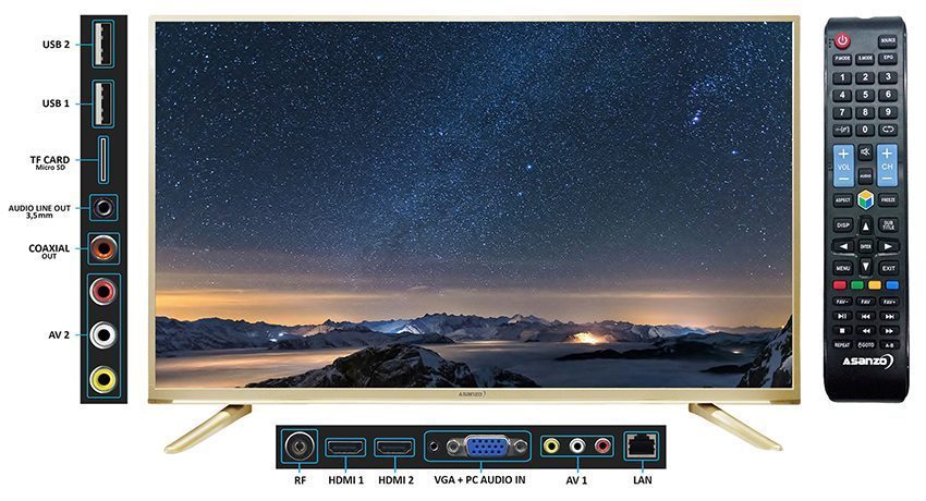 Smart Tivi Asanzo 40ES900N - Hàng chính hãng