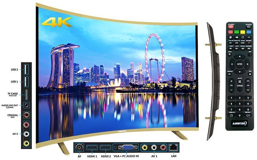 Smart Tivi cong Asanzo 50inch 50UC6000 - Hàng chính hãng