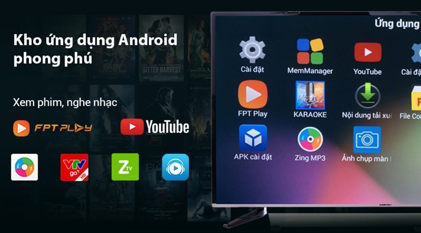 Smart Tivi Asanzo 55AU8000 - Hàng chính hãng