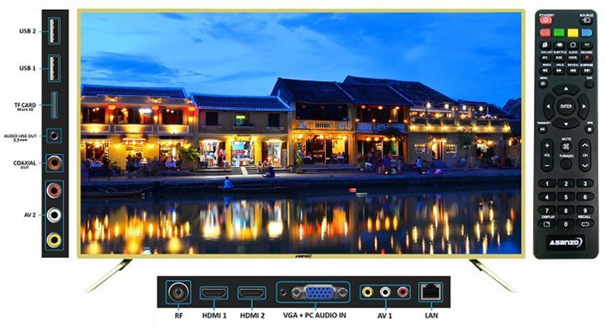 Smart Tivi Asanzo 55ES980 - Hàng chính hãng