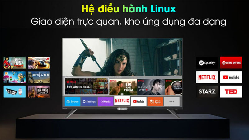Smart Tivi Casper 43 inch 43FX6200 - Hàng chính hãng