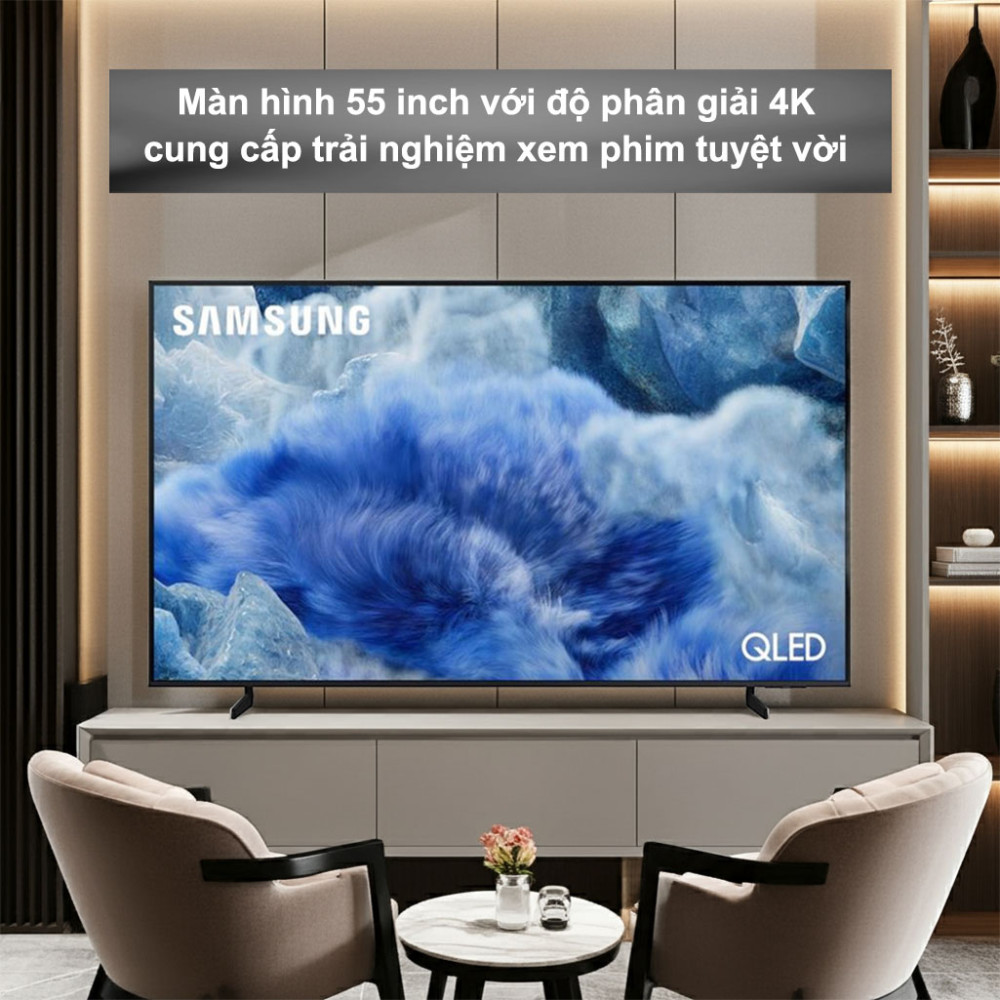 Smart Tivi QLED Samsung AI 4K 55 inch QA55Q8FA - Hàng chính hãng