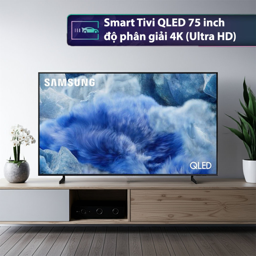 Smart Tivi QLED Samsung AI 4K 75 inch QA75Q8FA - Hàng chính hãng