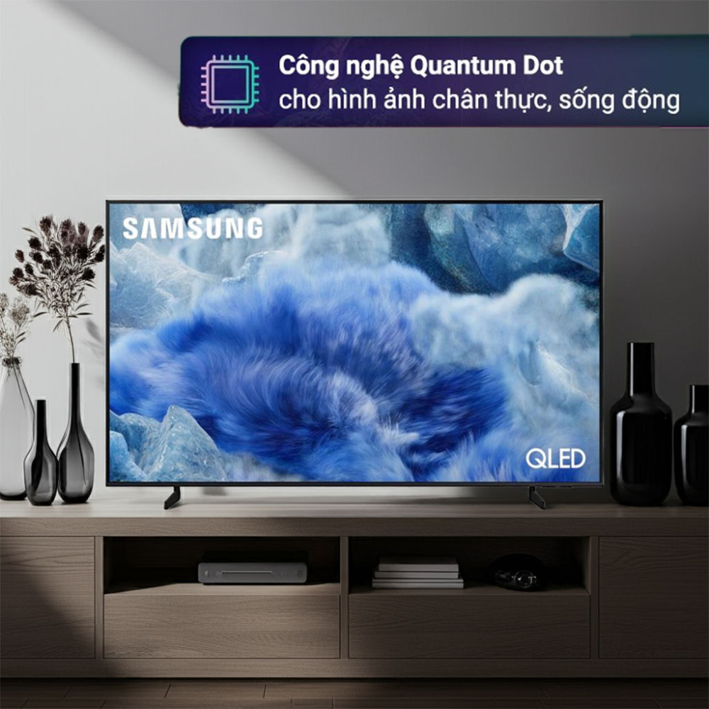 Smart Tivi QLED Samsung AI 4K 75 inch QA75Q8FA - Hàng chính hãng