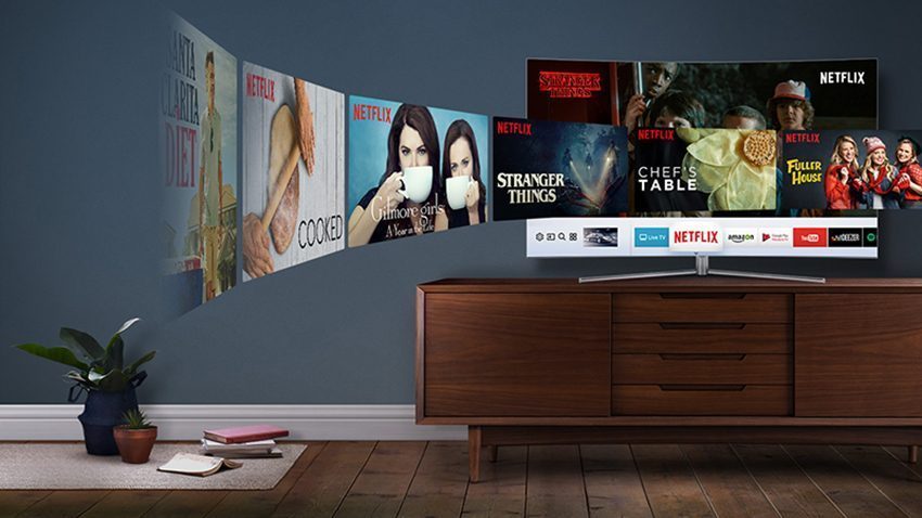 Smart Tivi QLED Samsung QA55Q7F - Hàng chính hãng