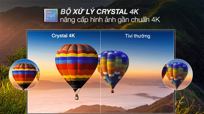 Smart Tivi Samsung 4K Crystal UHD 50 inch UA50BU8000 - Hàng chính hãng