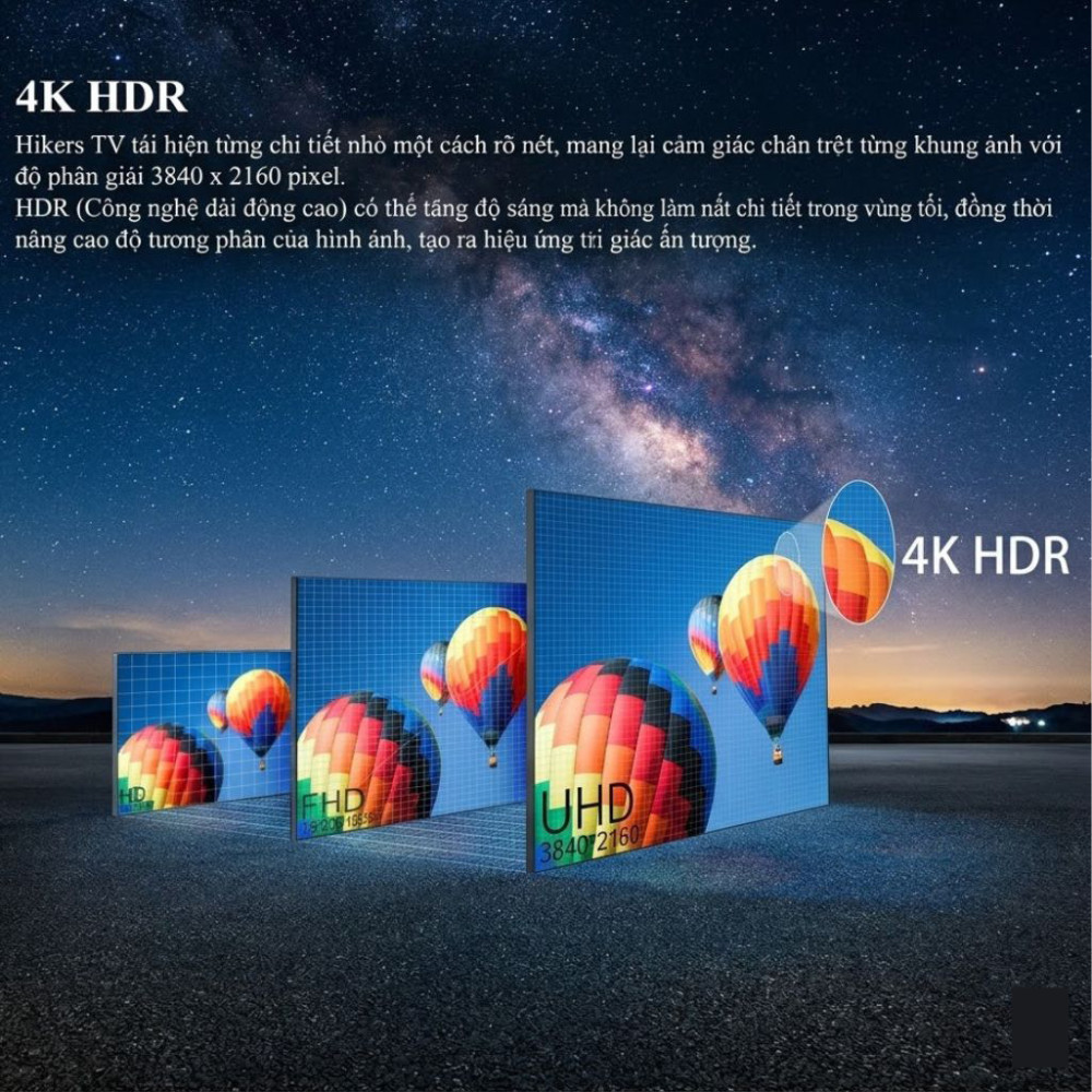 Smart Tivi Hikers 4K 55 inch HK55A500UA - Hàng chính hãng