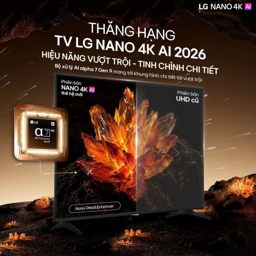 Smart tivi LG AI 4K 65 inch 65NU805BPSB - Hàng chính hãng