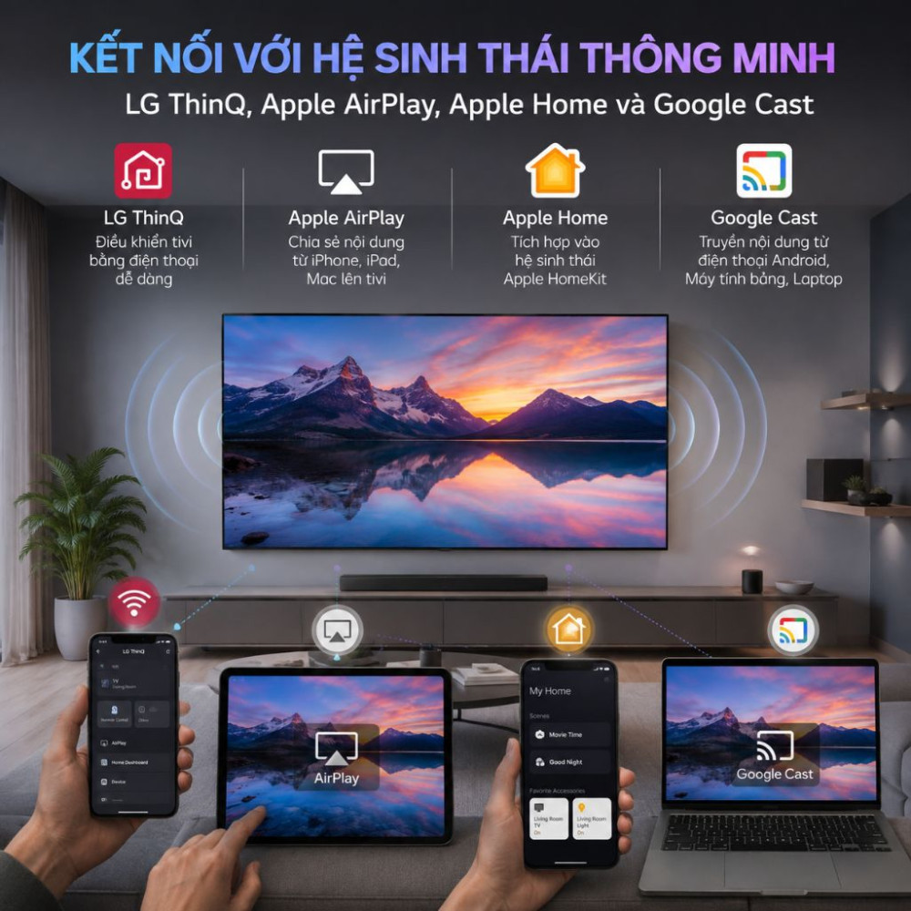 Smart tivi LG AI 4K 65 inch 65NU805BPSB - Hàng chính hãng