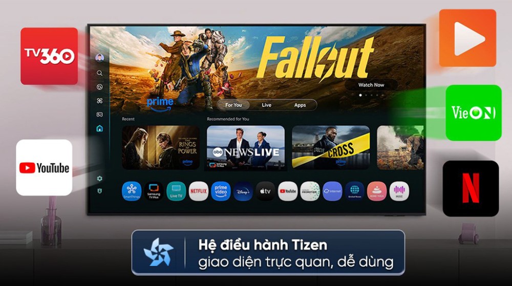 Smart Tivi Oled Samsung AI 4K 65 inch QA65S90F - Hàng chính hãng