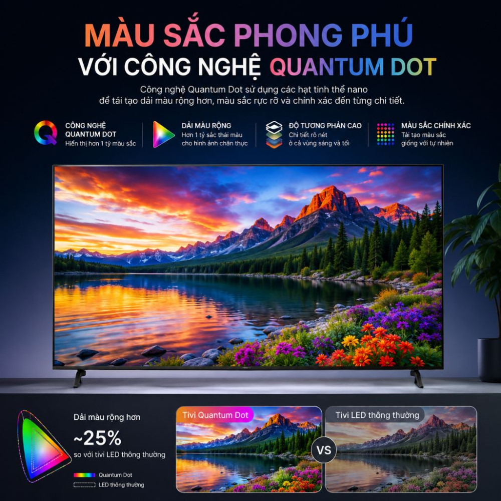 Smart tivi Uled Hisense 4K 75 inch 75U6Q - Hàng chính hãng