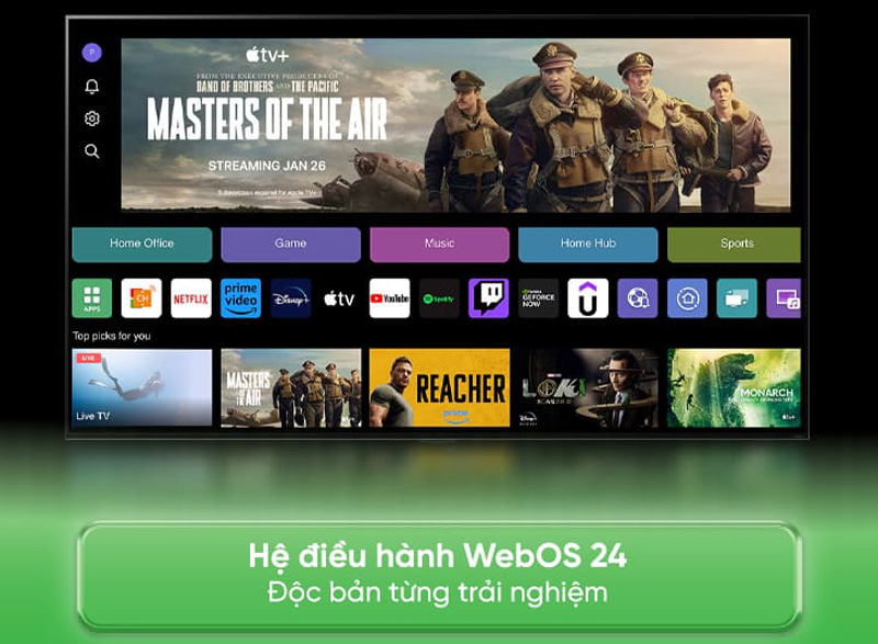 Smart tivi LG 4k 65 inch 65UT7350PSB - Hàng chính hãng