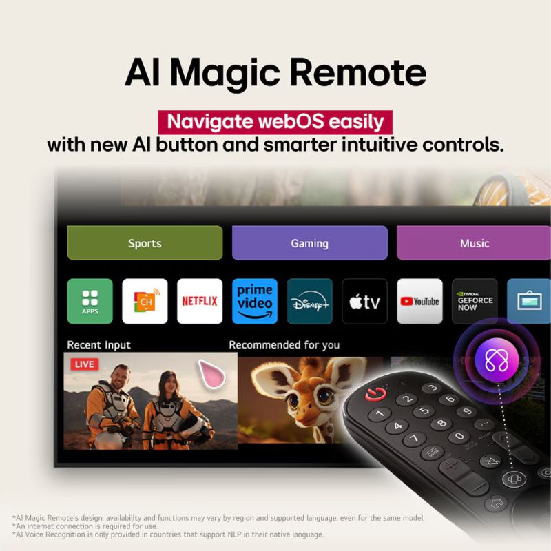 Smart tivi LG AI 4K 55 inch 55UA7350PSB - Hàng chính hãng