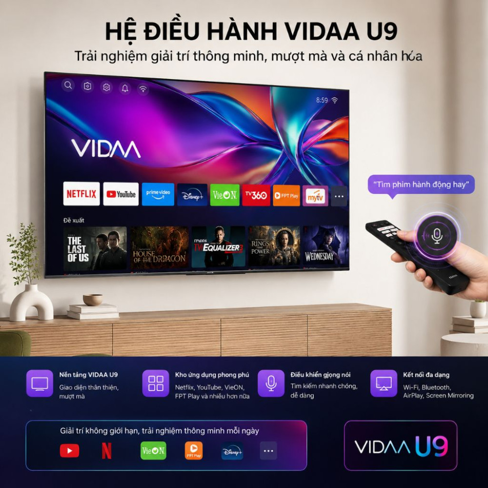 Smart tivi QLed Hisense 4K 100 inch 100Q6Q - Hàng chính hãng