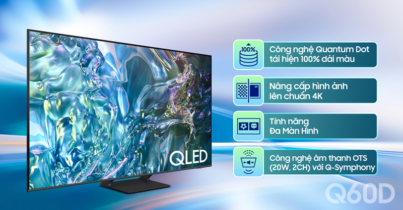 Smart tivi qled Samsung 4K 55 inch QA55Q60DA - Hàng chính hãng