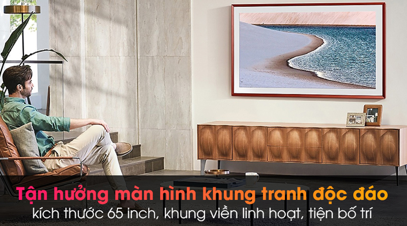 Smart tivi khung tranh the frame QLED Samsung QA65LS03B - Hàng chính hãng