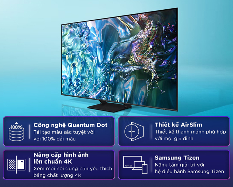 Smart Tivi QLED Samsung 4K 65 Inch QA65Q60DA - Hàng chính hãng