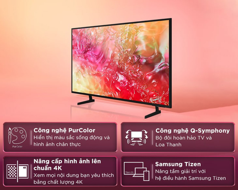 Smart tivi Samsung 4k 55 inch UA55DU7700 - Hàng chính hãng