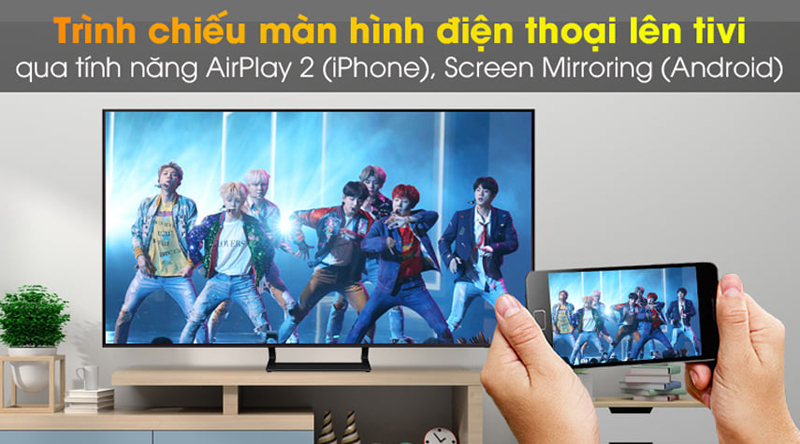 Smart Tivi Samsung Crytal UHD 4K 65 inch UA65BU8000 - Hàng chính hãng