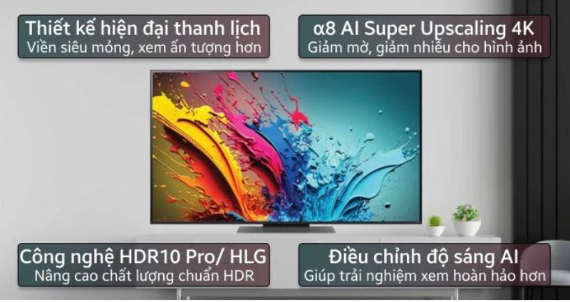 Smart tivi qned LG 4K 65 inch 65QNED86TSA - Hàng chính hãng