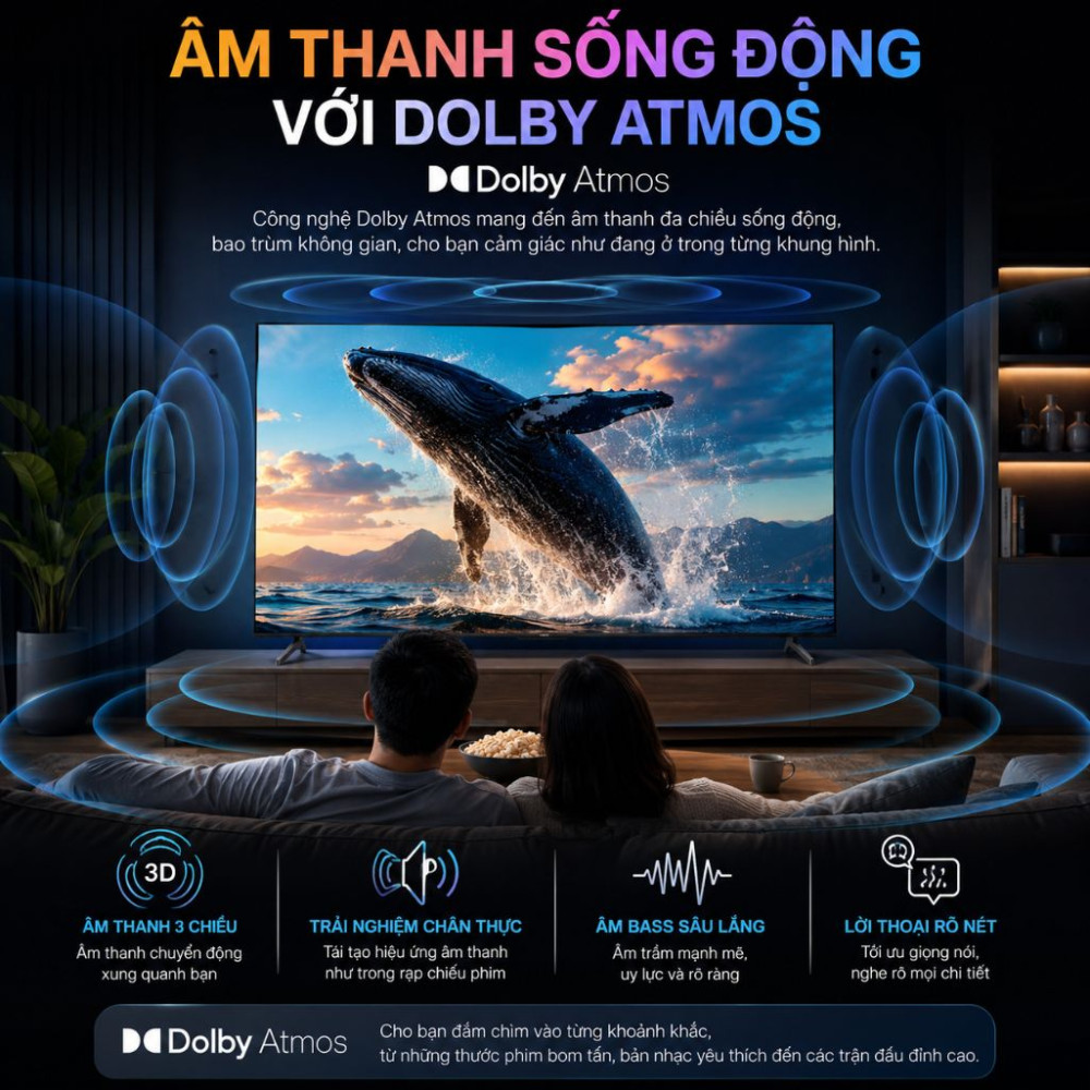 Smart tvi Uled Hisense 4K 75 inch 75U6K - Hàng chính hãng