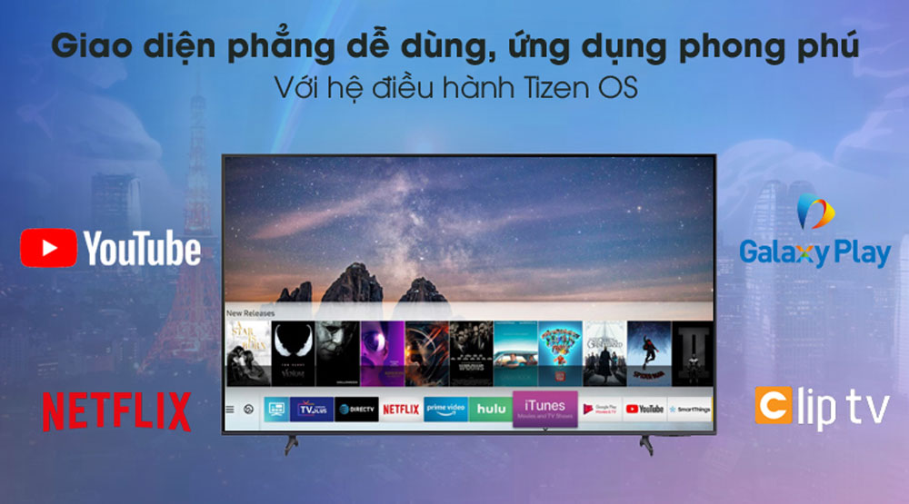 Smart Tivi Samsung 43 inch 4K UA43AU8000 - Hàng chính hãng