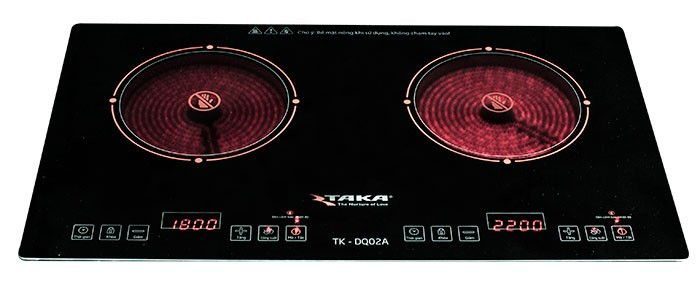 Bếp đôi hồng ngoại Taka TK-DQ02A - Hàng chính hãng