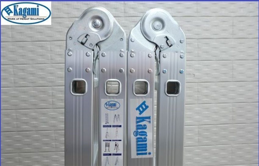 Thang nhôm gấp 4 đoạn Kagami KT-57M - Hàng chính hãng